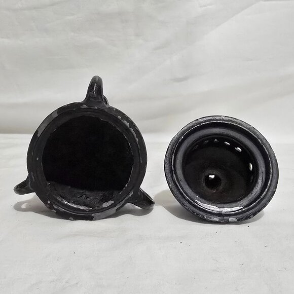 Antique Incense Burner Censer - 2 1/2" W x 6 1/4" H - Picture 4 of 5